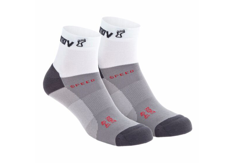 Inov-8 Speed Mid (Twin Pack) Mens Running Socks White Australia (UHPGLR180)